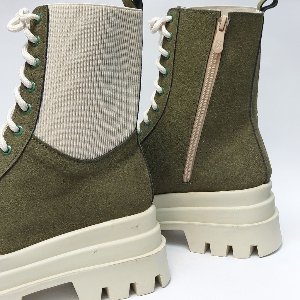 قیمت بوت پرطرفدار بندی زیپدار بغل کش یشمی با کیفیت