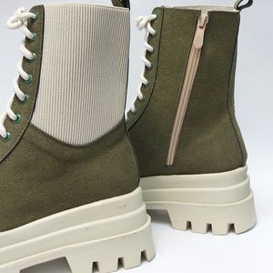 قیمت بوت پرطرفدار بندی زیپدار بغل کش یشمی با کیفیت