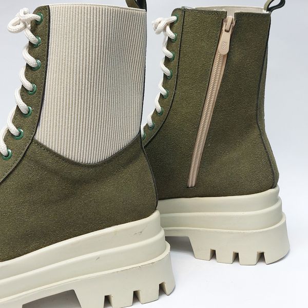 بوت پرطرفدار بندی زیپدار بغل کش یشمی با کیفیت