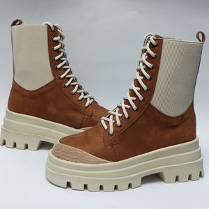 خرید انلاین بوت پرطرفدار بندی زیپ دار بغل کش عسلی با کیفیت