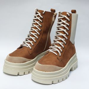 قیمت بوت پرطرفدار بندی زیپ دار بغل کش عسلی با کیفیت