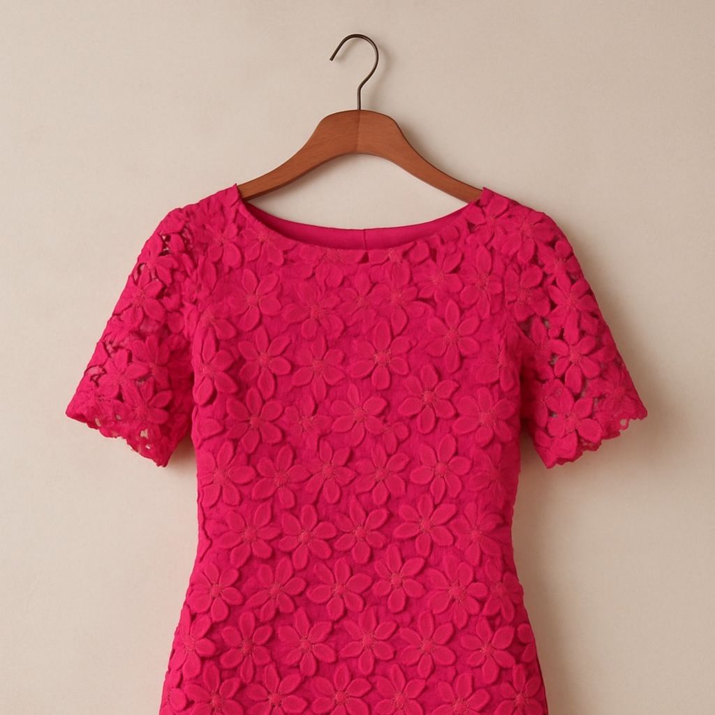 مشخصات پیراهن گیپور دخترانه