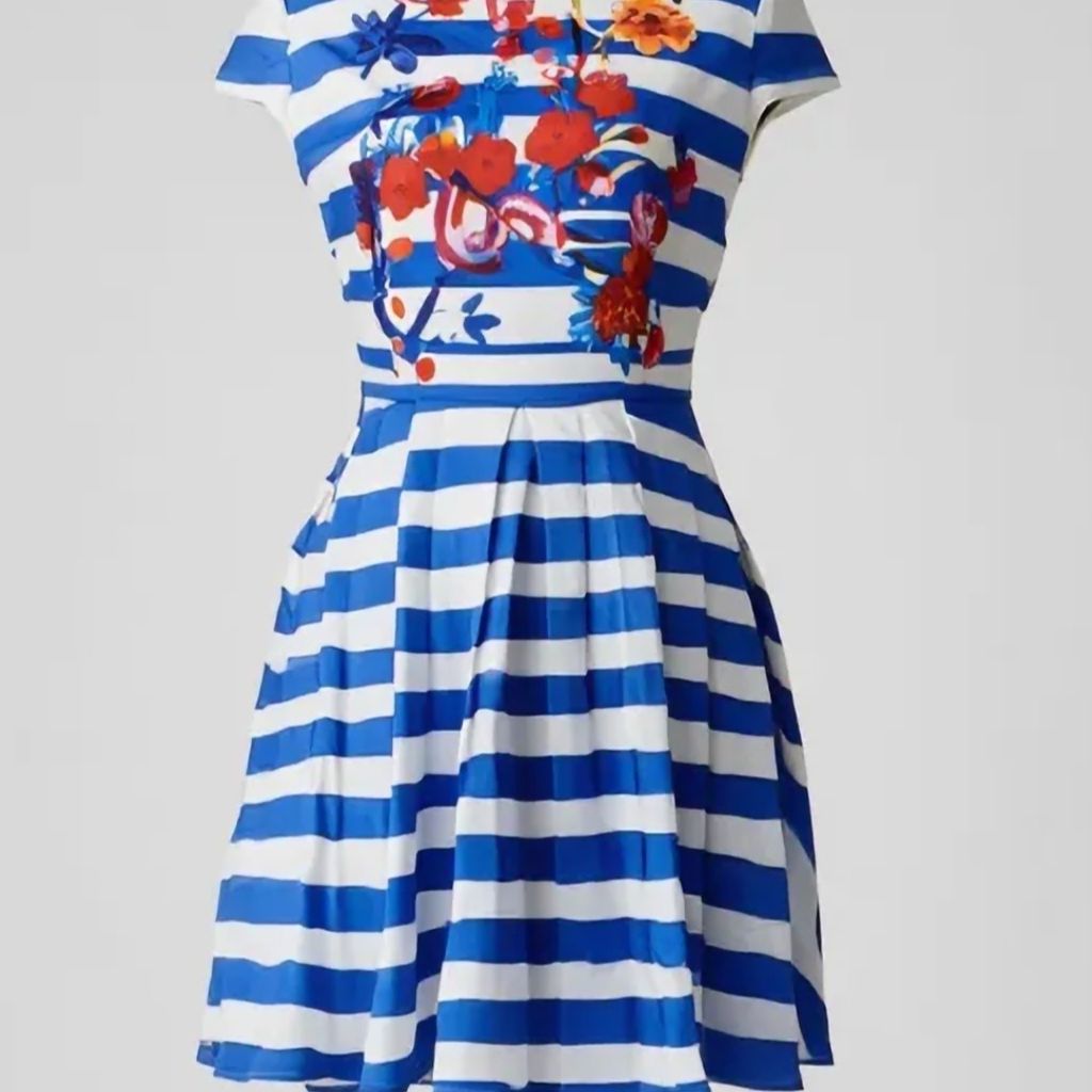 فروش اینترنتی پیراهن راه راه دخترانه