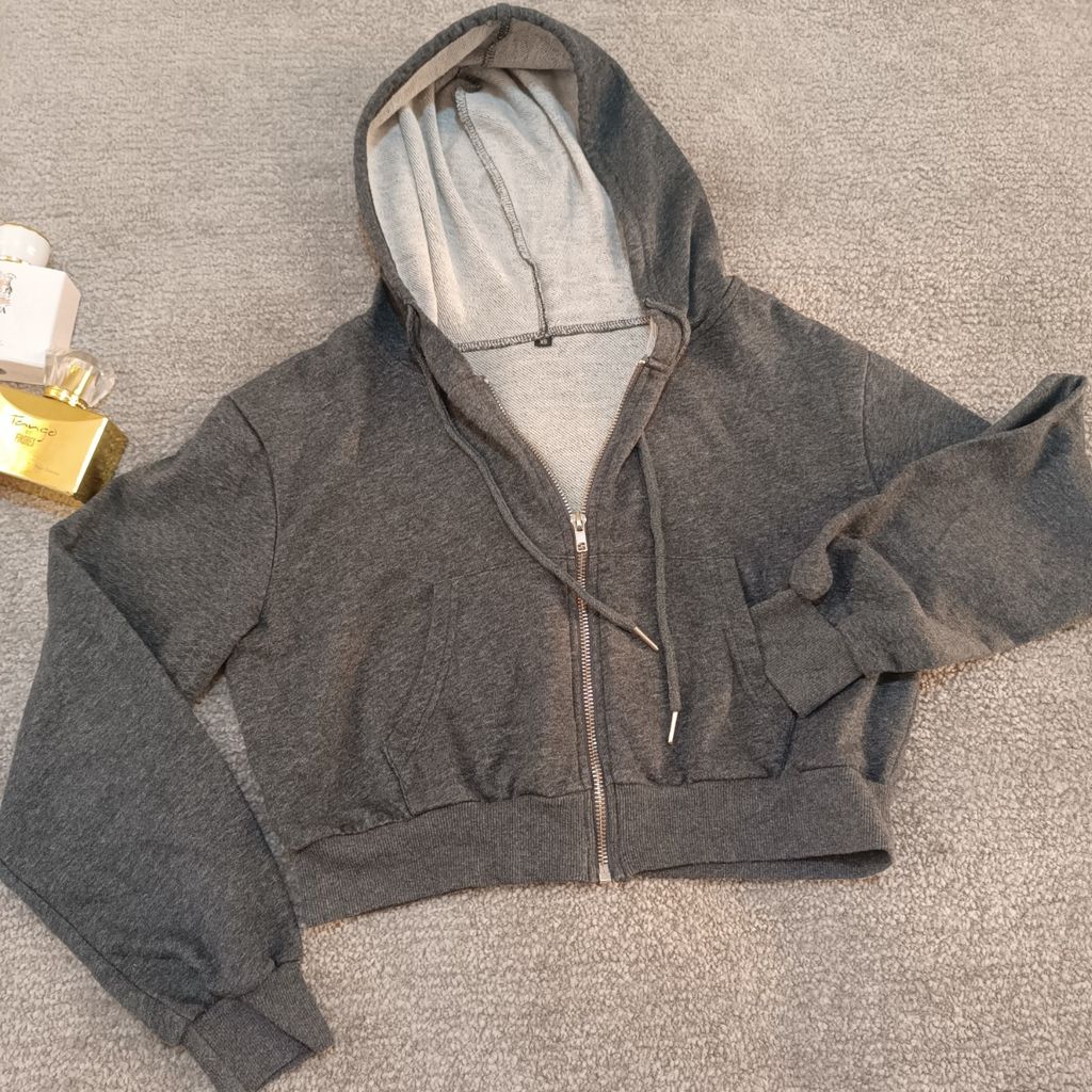 خرید آنلاین هودی کراپ دخترانه وارداتی