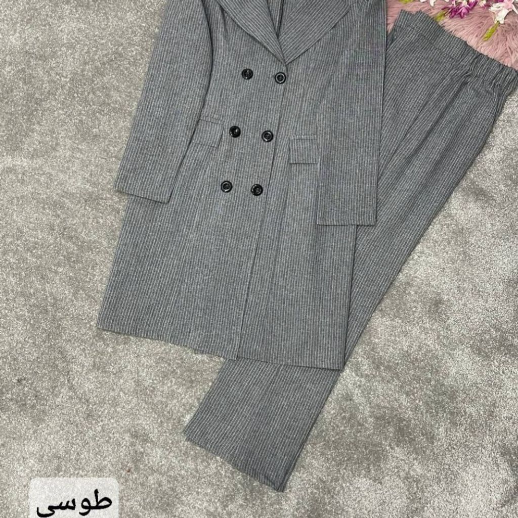 قیمت ارزان مانتو شلوار اداری فاستونی دیپلمات