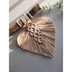 دیوارکوب تک برگ لوزی دار مکرومه طرح گیتا