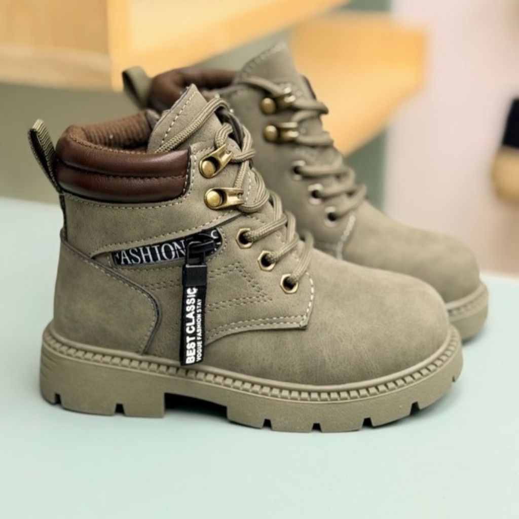 خرید انلاین بوت بچگانه طرح بغل زیپ از Kids کد 4073002