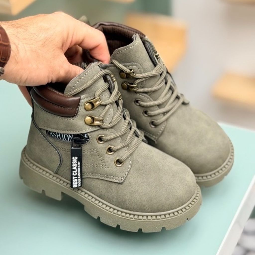 خرید انلاین بوت بچگانه طرح بغل زیپ از Kids کد 4073002