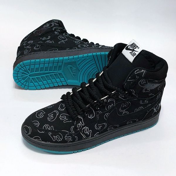 کتونی ساقدار نایک جردن وان طرح کاز Nike Jordan1 Kaws