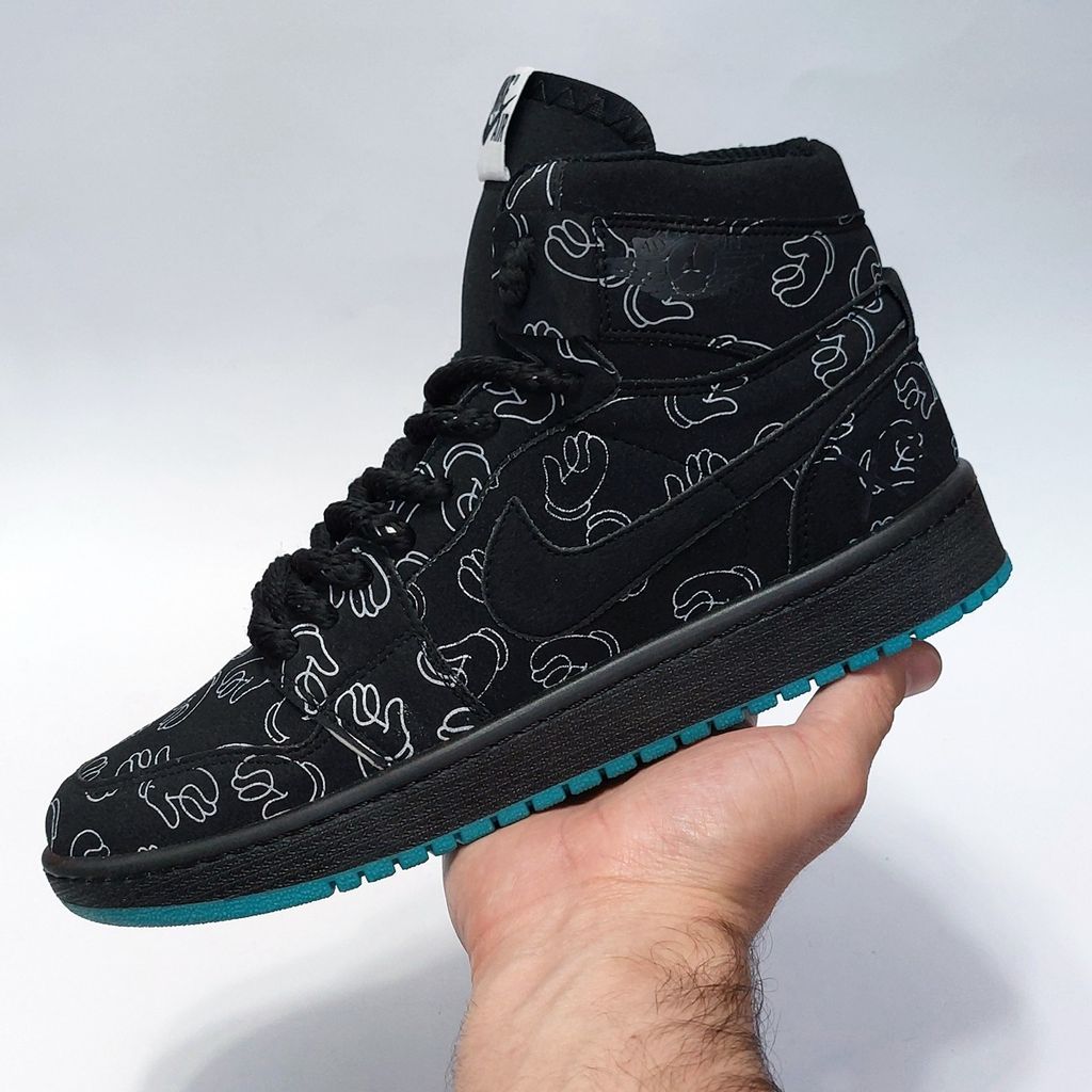 خرید آنلاین کتونی ساقدار نایک جردن وان طرح کاز Nike Jordan1 Kaws