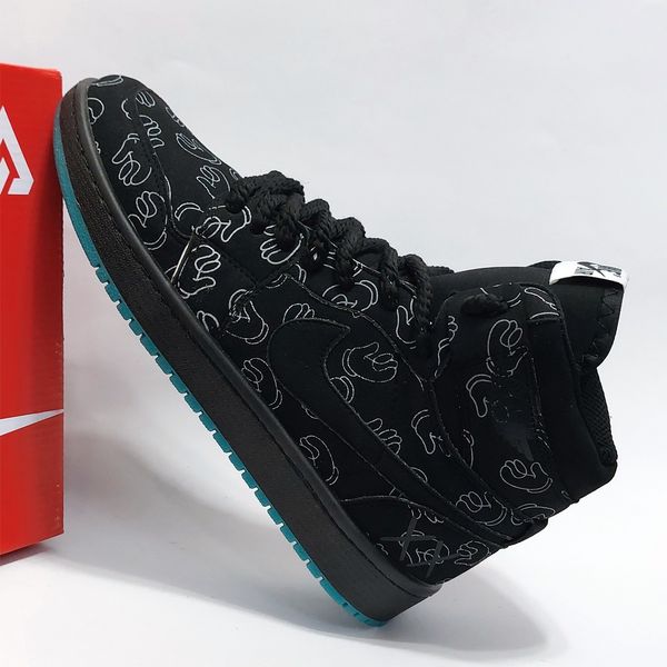 کتونی ساقدار نایک جردن وان طرح کاز Nike Jordan1 Kaws