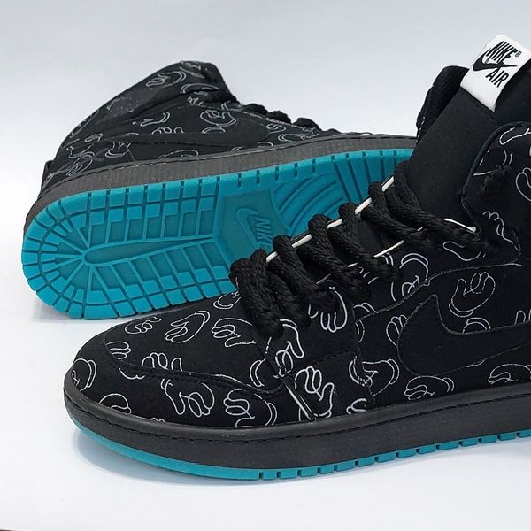 کتونی ساقدار نایک جردن وان طرح کاز Nike Jordan1 Kaws