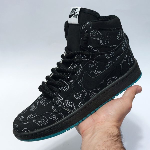 کتونی ساقدار نایک جردن وان طرح کاز Nike Jordan1 Kaws