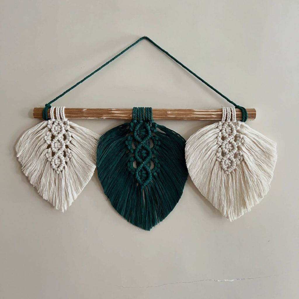 خرید آنلاین دبوارکوب دکوری مکرومه طرح نوین