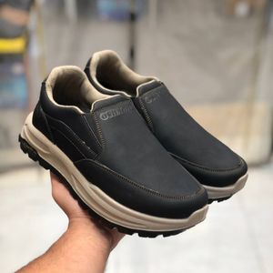 خرید اینترنتی کفش بی بند مردانه چرم مدل صبا رنگ مشکی