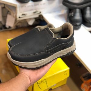 قیمت کفش بی بند مردانه چرم مدل صبا رنگ مشکی