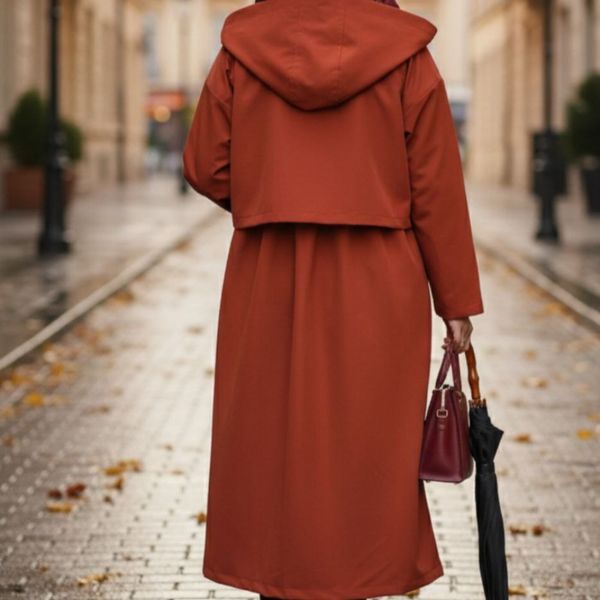 بارونی آستردار آویسا آجری