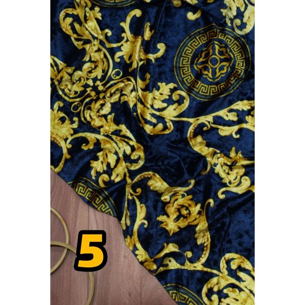 پارچه مخمل کره ای طرحدار و مشکی ساده