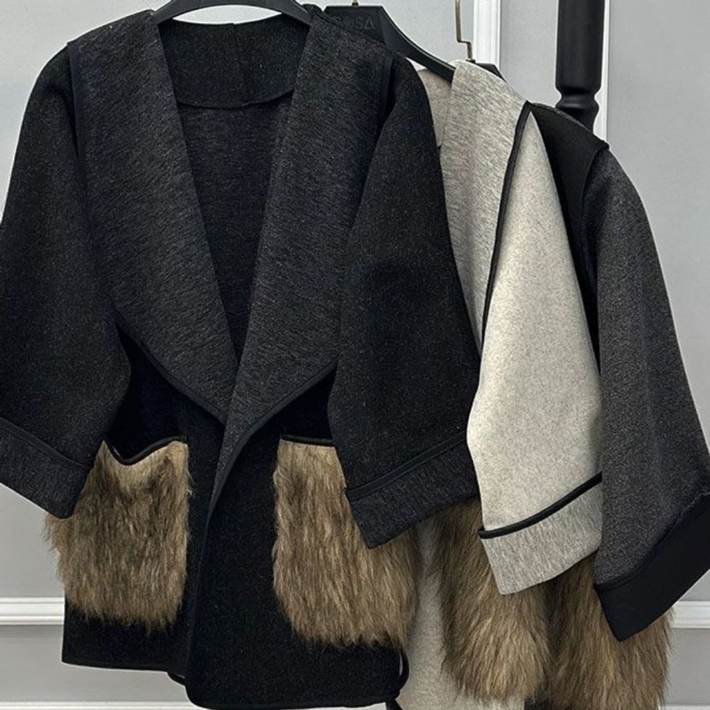 خرید آنلاین پالتو جیب خز