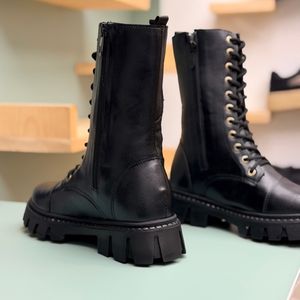 خرید اینترنتی قیمت بوت بلند بچگانه چرمی طرح گوچی کد 4080401