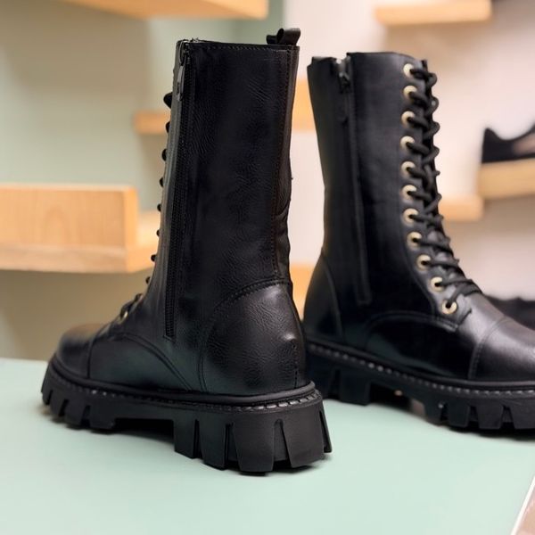 بوت بلند بچگانه چرمی طرح گوچی کد 4080401