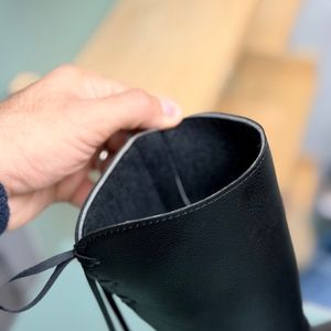 خرید اینترنتی قیمت بوت بلند بچگانه چرمی نگینی کد 4080402