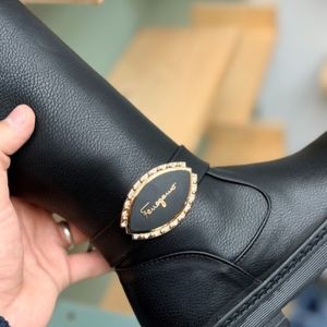 خرید اینترنتی بوت بلند بچگانه چرمی نگینی کد 4080402