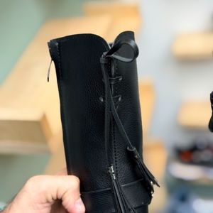 خرید انلاین بوت بلند بچگانه چرمی نگینی کد 4080402