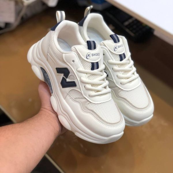 کفش نیوبالانس خارجی زنانه مدل KShoes رنگ سفید ابی