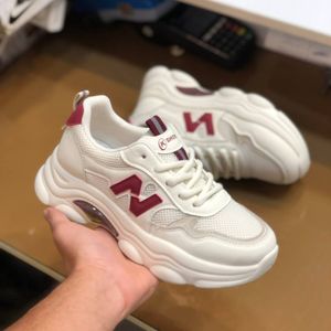 قیمت ارزان کفش نیوبالانس خارجی زنانه مدل KShoes رنگ سفید زرشکی