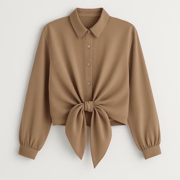 شومیز زنانه کیمونویی کرپ لارا – استایل روزمره و رسمی