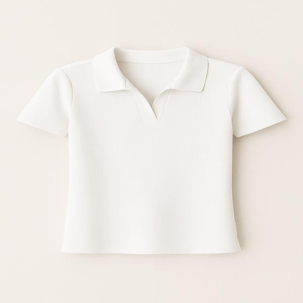 تی‌شرت زنانه نارین – مدل کلاسیک با طراحی یقه‌دار