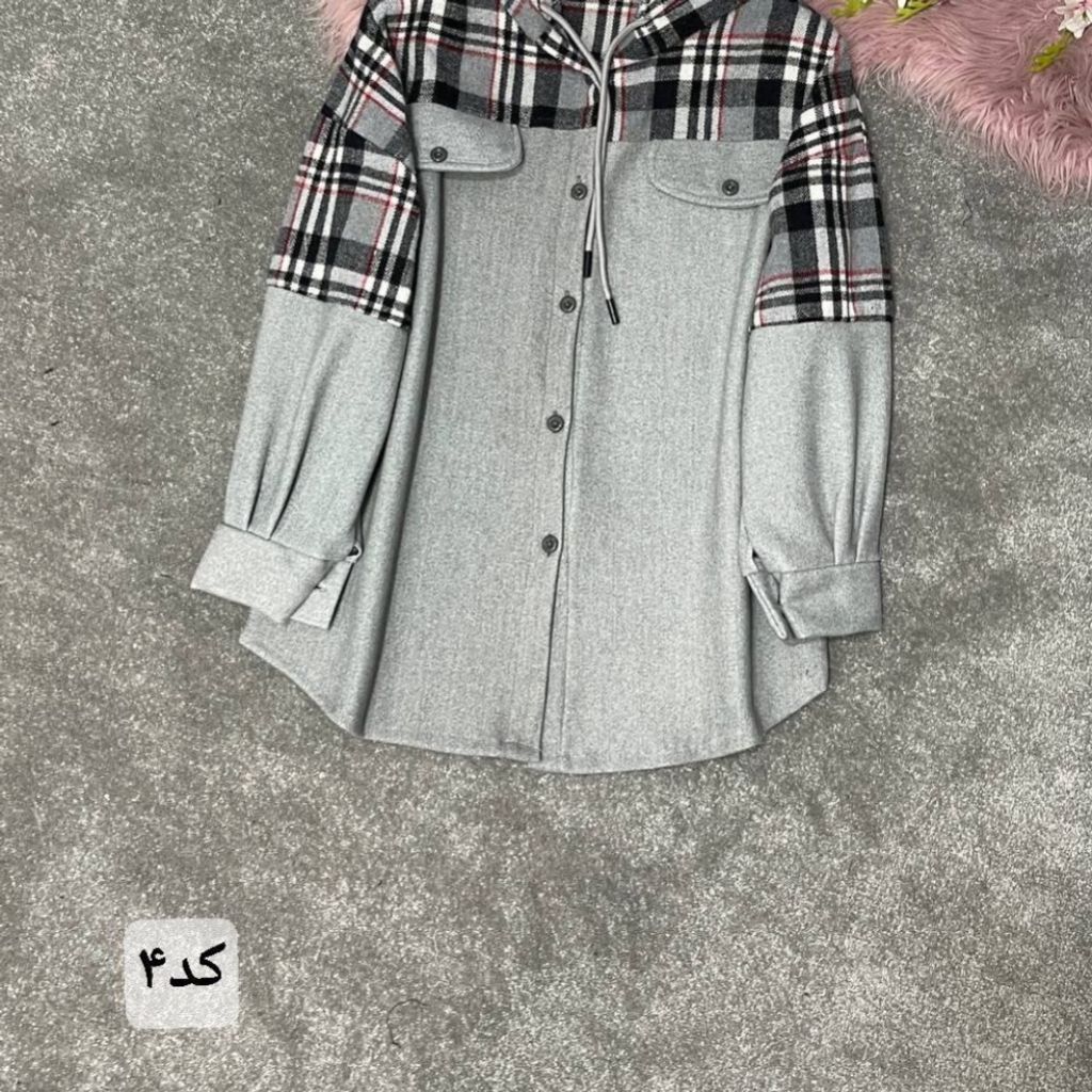 خرید اینترنتی پالتو زنانه طرح ترکیبی