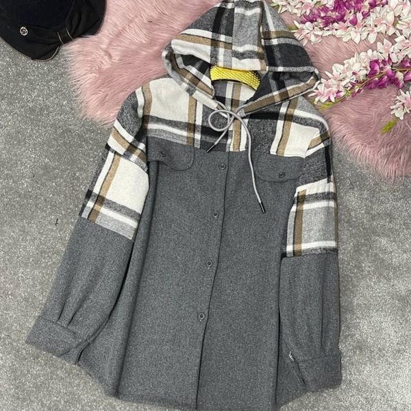 پالتو زنانه طرح ترکیبی