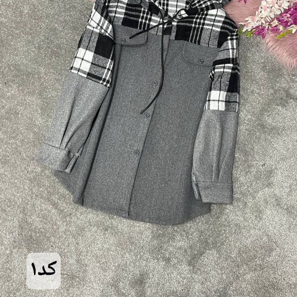 پالتو زنانه طرح ترکیبی