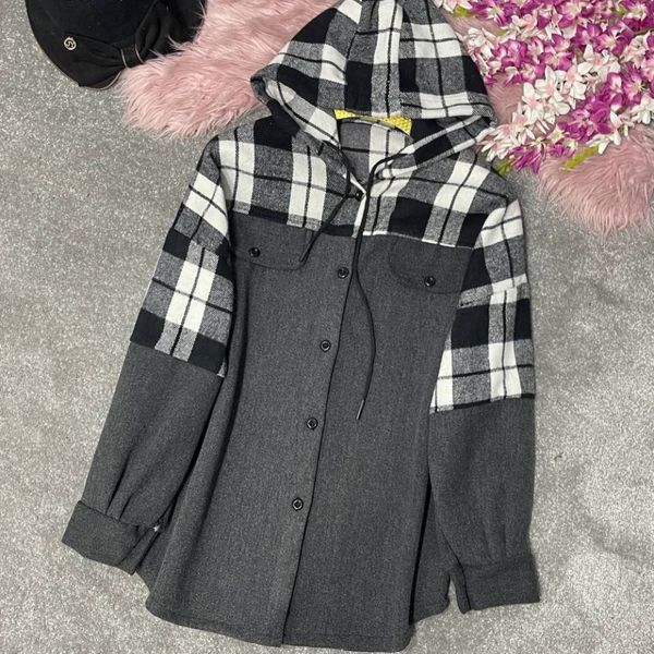 پالتو زنانه طرح ترکیبی