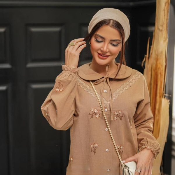 شومیز لینن اسلپ ناز