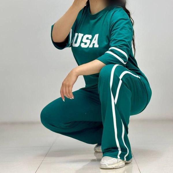 ست بلوز و شلوار طرح USA