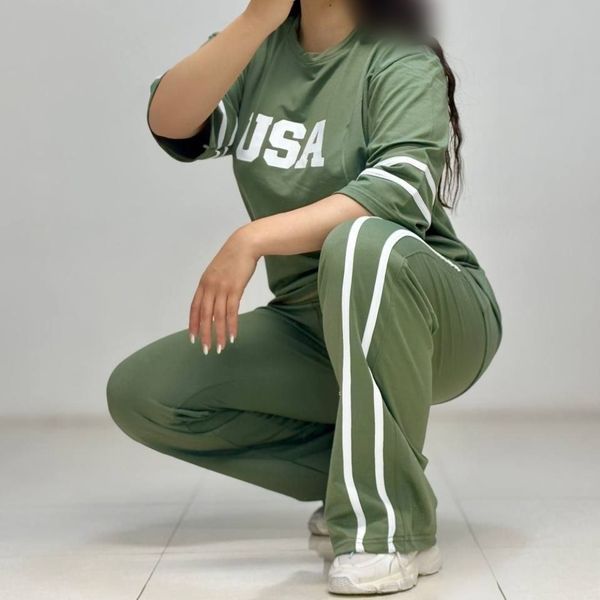 ست بلوز و شلوار طرح USA