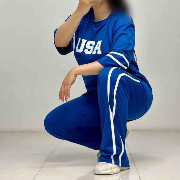 ست بلوز و شلوار طرح USA