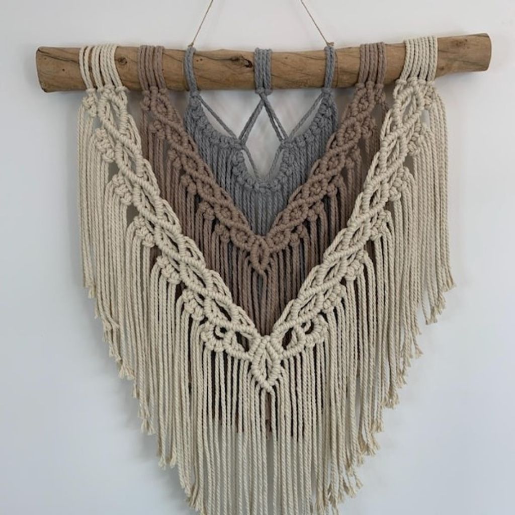 قیمت ارزان دیوارکوب اویز مکرومه مدل مولان