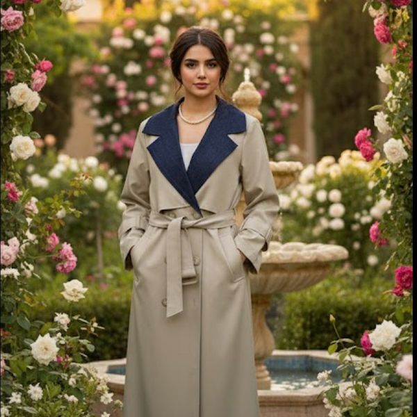 پالتو کتان و جین