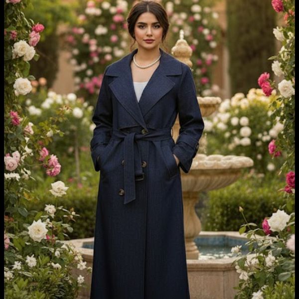 پالتو کتان و جین