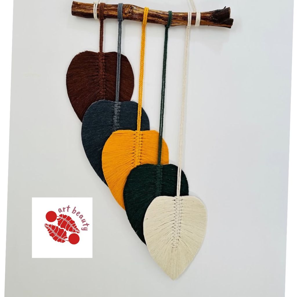 خرید اینترنتی دیوارکوب مدرن مکرومه برگ مدل پله ای