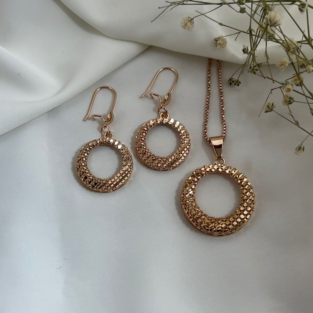 قیمت ارزان نیم ست حلقه ای تراشدار ژوپینگ