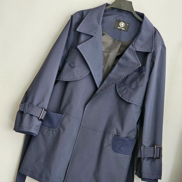 بارونی آستردار سولین تا سایز 54 سرمه ای