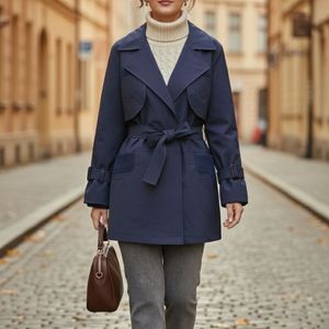 بارونی آستردار سولین تا سایز 54 سرمه ای