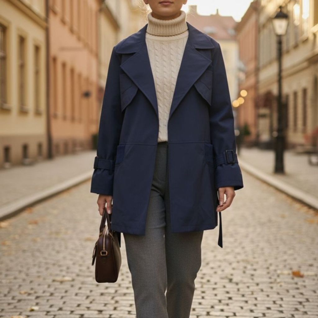 فروش اینترنتی بارونی آستردار سولین تا سایز 54 سرمه ای