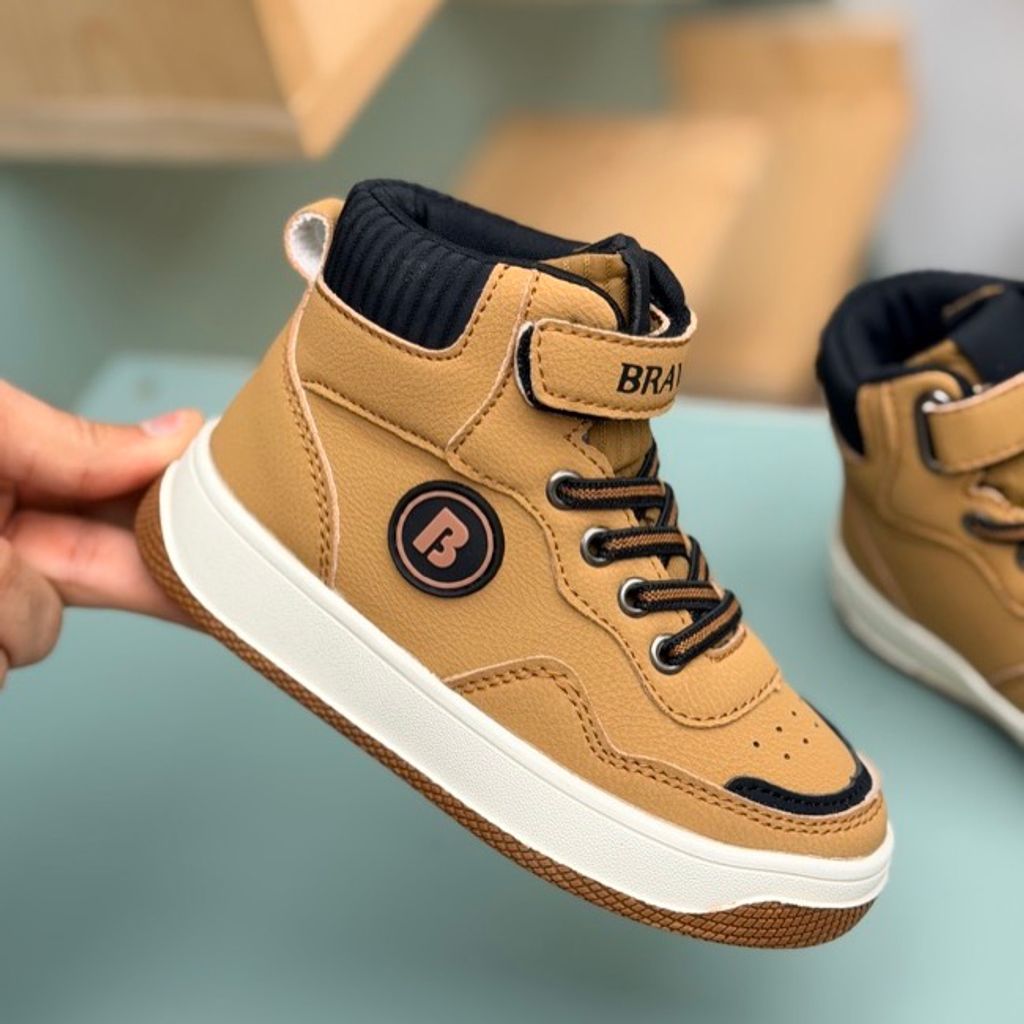 خرید اینترنتی قیمت کتونی بچگانه نیم ساق طرح Brave از AMG کد 4080502