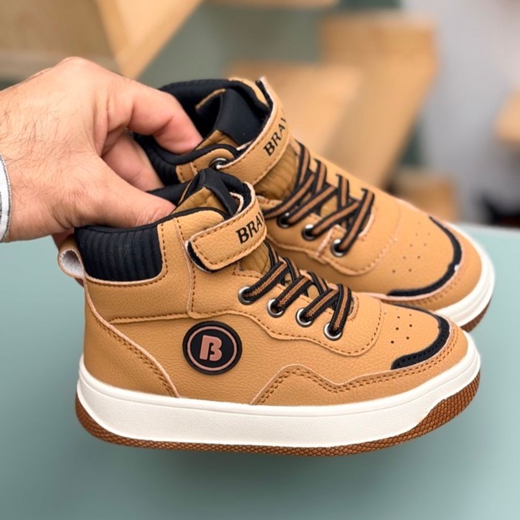 خرید اینترنتی قیمت کتونی بچگانه نیم ساق طرح Brave از AMG کد 4080502